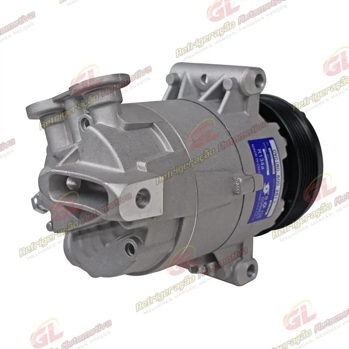 Compressor CVC 125cc Chevrolet S10 2000 Até 2011/ Blazer/ Troller 2.4/ 2.8 Gasolina / 2.8 Diesel 2000> - 12 Volts Polia 6pk 109mm OEM: 93381793/ 94763439/ 93298740 — foto 6
