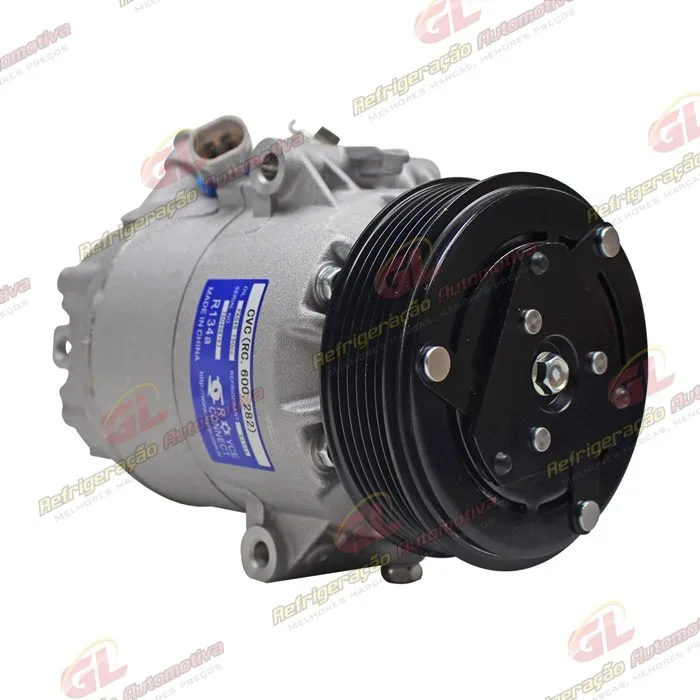 Compressor CVC 100cc R134a Chevrolet Corsa Classic/ Celta 2002 Até 2008 - 12 Volts Polia 6pk 110mm OEM: 93381741 — foto 4