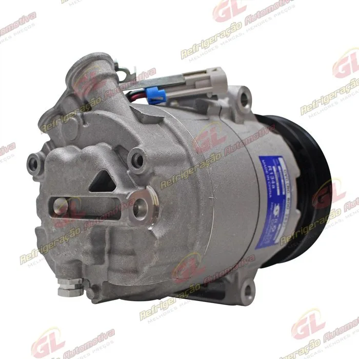 Compressor CVC 100cc R134a Chevrolet Corsa Classic/ Celta 2002 Até 2008 - 12 Volts Polia 6pk 110mm OEM: 93381741 — foto 6