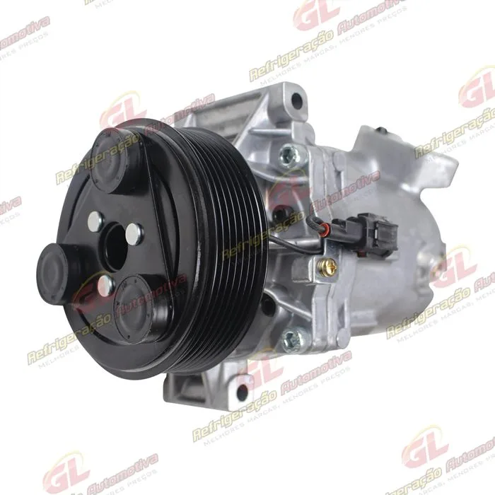 Compressor 10S11C Renault Fluence / Nissan March - 12 Volts Polia 7pk 108mm — foto 2