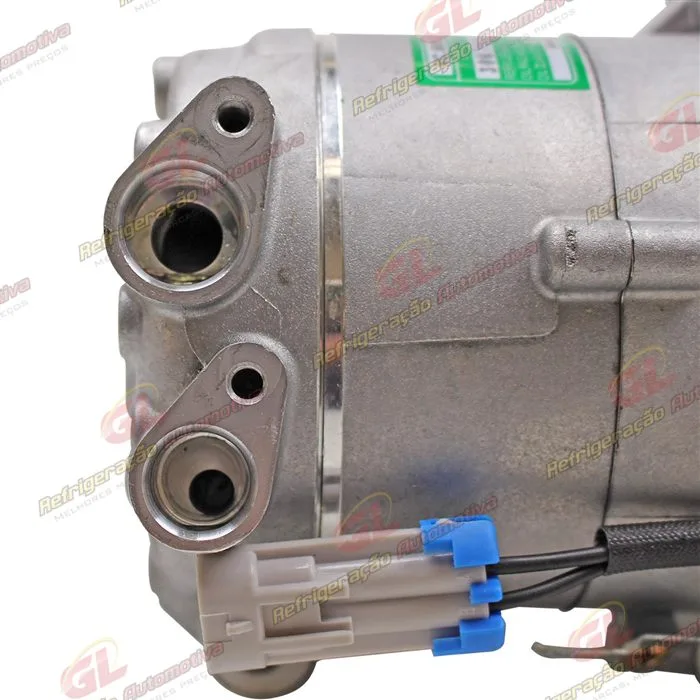Compressor Modelo Delphi Fiat Uno Vivace/Way 2010>/ Siena/Palio/Strada 2010>/ Mobi 2016>/ Fiorino 1.4 2016> - 12 Volts Polia 5pk 119mm OEM: 51980391/ 52093153/ 52149819/ 52050384/ 52164151 — foto 8