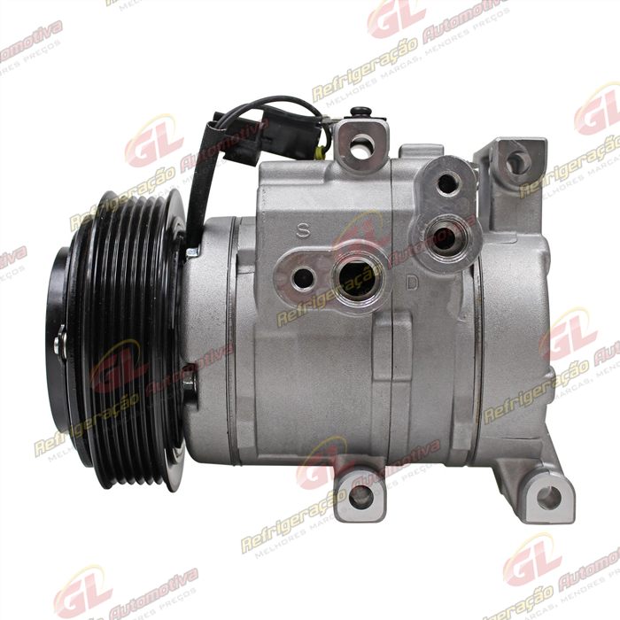 Compressor Modelo DF13 Hyundai HB20 1.6 - 12 Volts Polia 6pk 117mm