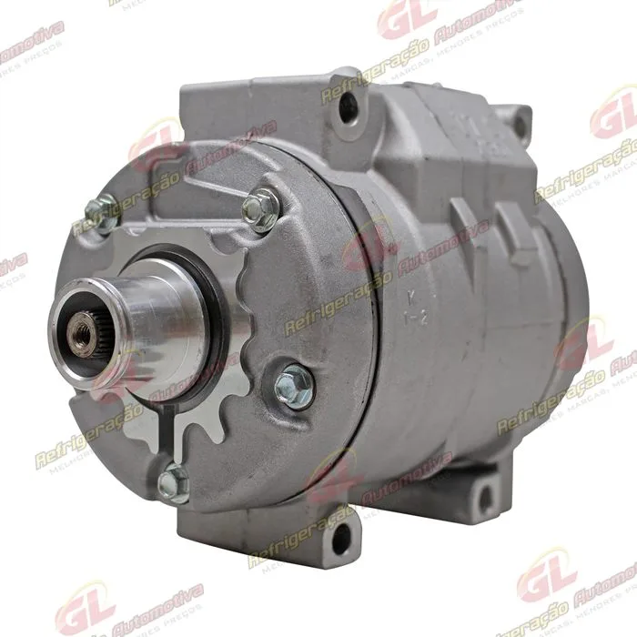 Compressor Modelo Denso 10S15 Toyota Hilux SW4 / SRV 2005> / Trator New Holland CNH Setembro 2009> Sem Embreagem — foto 2