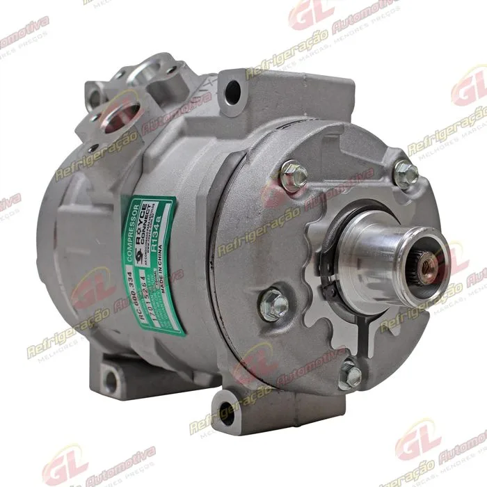 Compressor Modelo Denso 10S15 Toyota Hilux SW4 / SRV 2005> / Trator New Holland CNH Setembro 2009> Sem Embreagem — foto 4