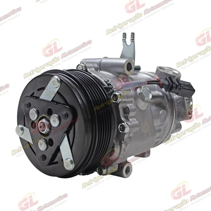 Compressor Modelo Doowon DV9 Volkswagen UP 2014>/ Fox 2011>/ Gol/ Voyage G6 2017> - 12 Volts Polia 6pk 114mm OEM: 5U0820803L — foto 2