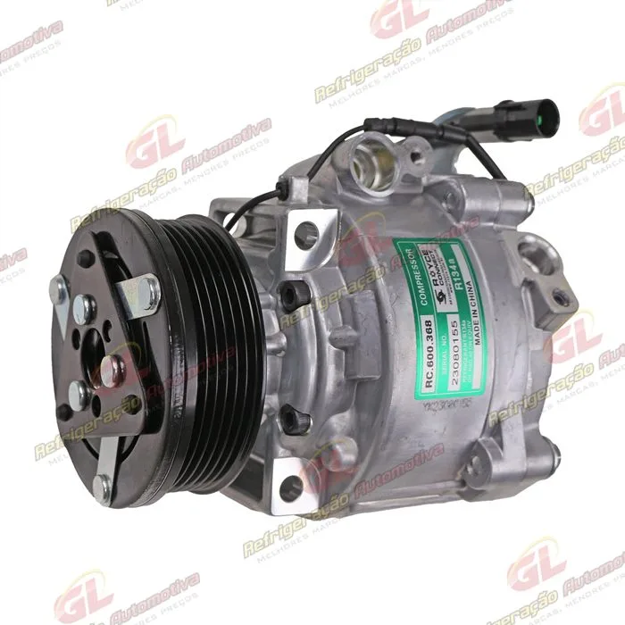 Compressor Modelo Sanden Mitsubishi ASX/ Outlander 2008>/ Lancer 2012>/ Eclipse Cross - 12 Volts Polia 6pk 99mm OEM: 7813A801 — foto 2