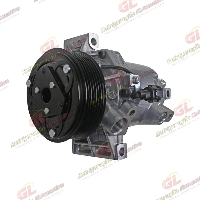 Compressor 10S11C Nissan Versa - 12 Volts Polia 7pk 116mm — foto 2