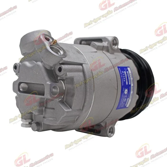 Compressor Modelo CVC Volkswagen Fox 2008>/ Voyage 2008> / Gol G5/G6 Motor 1.0/1.6 Até 2015 - 12 Volts Polia 3pk 110mm OEM: 5U0820803A/ 5U0820803K — foto 6