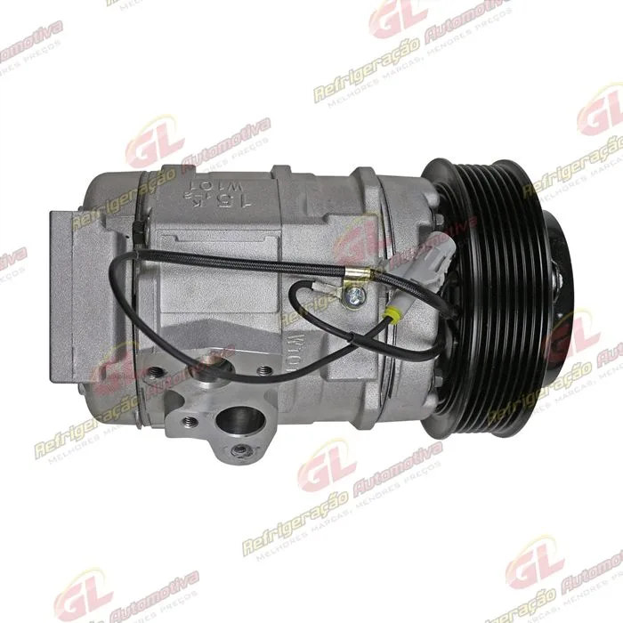 Compressor 10S15 Toyota Hilux Diesel SW4/SRV 2005>/ Trator New Holland CNH Setembro 2009> - 12 Volts Polia 7pk 120mm OEM: 87342868 — foto 9