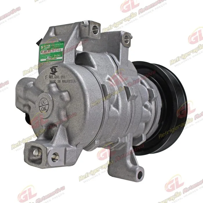 Compressor Modelo Denso Honda Civic Motor 1.8/2.0 2009 Até 2014 - 12 Volts Polia 6pk 120mm — foto 6