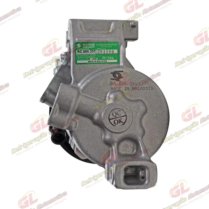 Compressor Modelo Denso Honda Civic Motor 1.8/2.0 2009 Até 2014 - 12 Volts Polia 6pk 120mm — foto 7