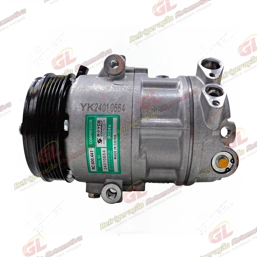 Compressor Modelo Mahle Fiat Argo/ Cronos/ Mobi/ Uno/ Strada Freedom 1.3 2021>/ Citroën C3 1.0 Firefly 2022> - 12 Volts Polia 5pk 114mm