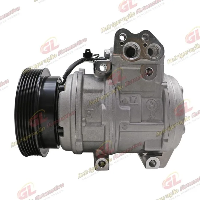 Compressor 10PA17 Doowon Kia Sportage / New Sportage Gasolia 2.0/2.7 8 Válvulas 2007>/ Hyundai Tucson - 12 Volts Polia 6pk 128mm
