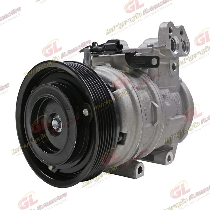 Compressor 10PA17 Doowon Kia Sportage / New Sportage Gasolia 2.0/2.7 8 Válvulas 2007>/ Hyundai Tucson - 12 Volts Polia 6pk 128mm — foto 2
