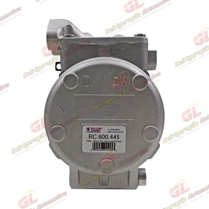 Compressor 10PA17 Doowon Kia Sportage / New Sportage Gasolia 2.0/2.7 8 Válvulas 2007>/ Hyundai Tucson - 12 Volts Polia 6pk 128mm — foto 7