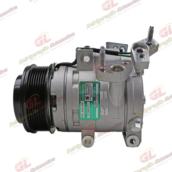 Compressor Modelo FOMOCO Ford Ranger Diesel 2016 Até 2019 - 12 Volts Polia 7pk 115mm OEM: EB3B-19D629-DA