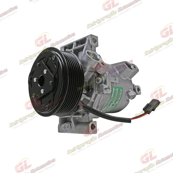 Compressor Calsonic Nissan Kicks 1.6 2016 Até 2019/ Renault Sandero/ Logan/ Duster/ Oroch/ Captur 2017 Até 2019 Motor 1.6 - 12 Volts Polia 7pk 104mm OEM: 926005RA0A/ 926006053R — foto 2