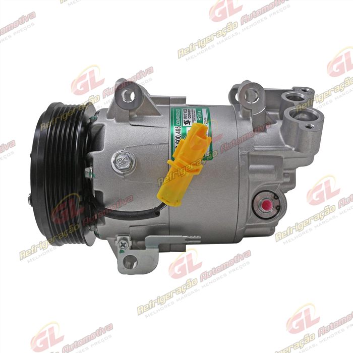 Compressor Modelo Delphi CVC PSA Peugeot 206 / 207 1.4/1.6 Setembro de 2007>/ 208 1.2 2017 Até 2022/ Citroën C3/ Aircross - 12 Volts Polia 6pk 115mm