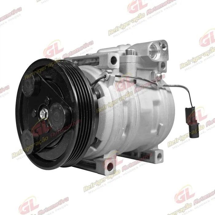 Compressor Modelo Halla HS09 Kia Picanto 1.0 Flex 4 Cilindros 2006> - 12 Volts Polia 5pk 121mm OEM: 977011Y000 — foto 2