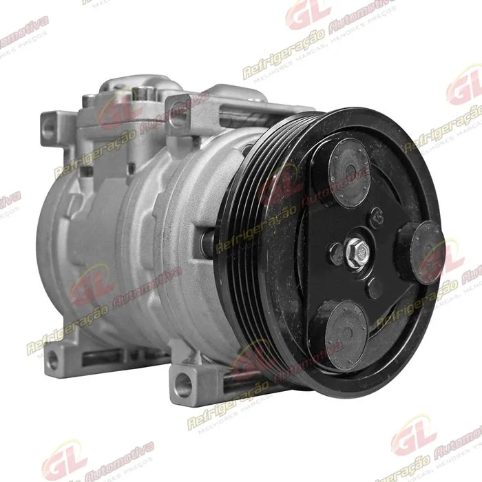 Compressor Modelo Halla HS09 Kia Picanto 1.0 Flex 4 Cilindros 2006> - 12 Volts Polia 5pk 121mm OEM: 977011Y000 — foto 4