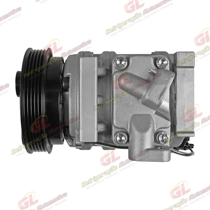 Compressor Modelo Halla HS09 Kia Picanto 1.0 Flex 4 Cilindros 2006> - 12 Volts Polia 5pk 121mm OEM: 977011Y000 — foto 8