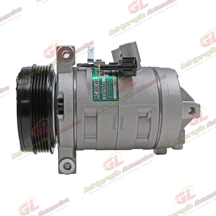 Compressor Modelo Valeo Nissan Frontier Motor Diesel 2.3 2017> - 12 Volts Polia 5pk 119mm OEM: 926004JA1A