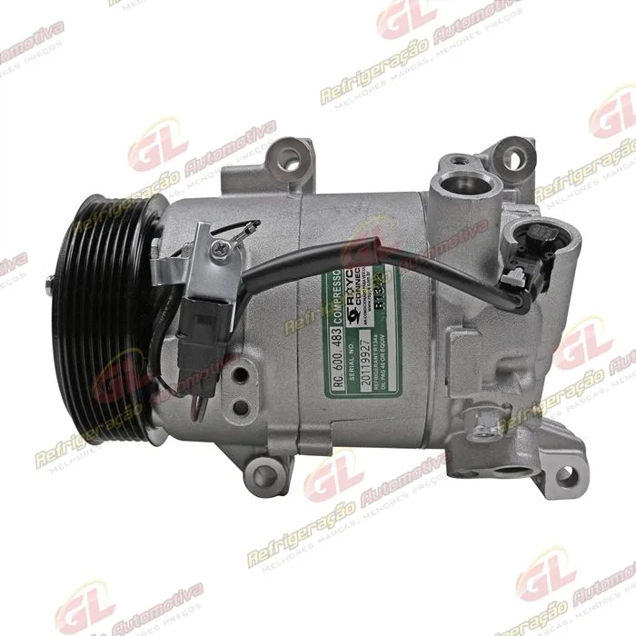 Compressor Honda Civic Motor 1.5 Turbo Geração 10 2017> - 12 Volts Polia 7pk 114mm OEM: 6CVC140E