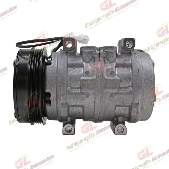 Compressor Modelo Denso 10P15 Caminhão Volkswagen Constellation Motor MAN 2012 > - 24 Volts Polia 4pk 125mm OEM: 2T2820803A