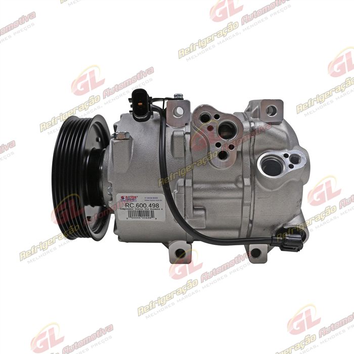 Compressor Modelo Doowon Kia Sorento 4 Cilindros DV18 2014> - 12 Volts Polia 6pk 123mm