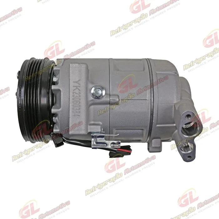 Compressor Modelo Valeo Renault Logan / Sandero 1.0 2014 Até 2018 - 12 Volts Polia 4pk OEM: 926006775R — foto 5