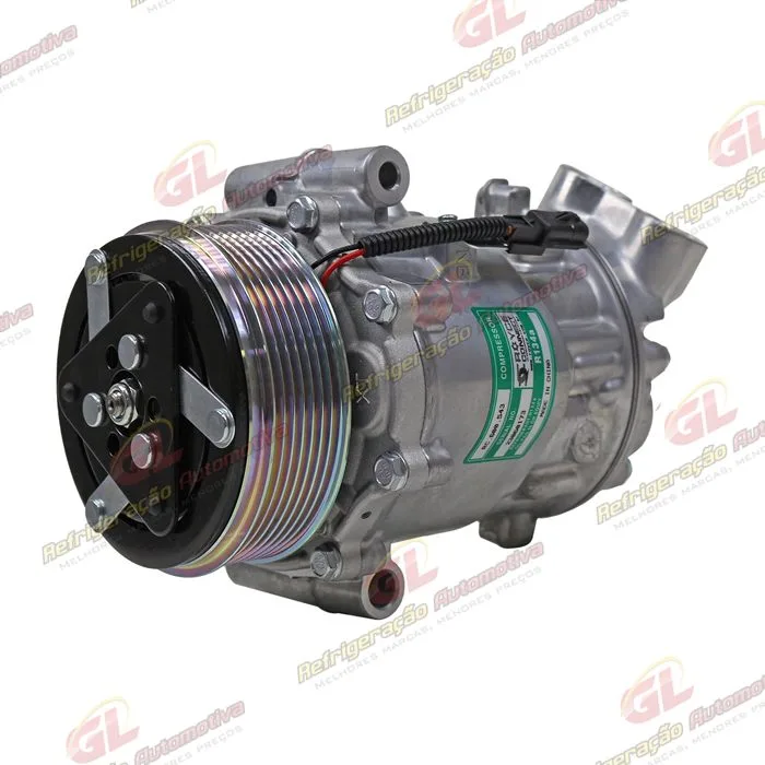 Compressor Modelo Sanden SD7V16 Renault Duster/ Oroch 1.3 Turbo 2022> - 12 Volts Polia 7pk OEM: 926007461R/ 926005546R — foto 2