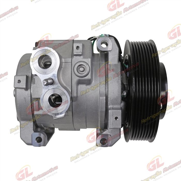 Compressor Modelo Denso 10S15 Caminhão Mercedes Benz New Actros 2553/ 2653/ 2651 2022> - 24 Volts Polia 8pk 145mm OEM: A0042304111