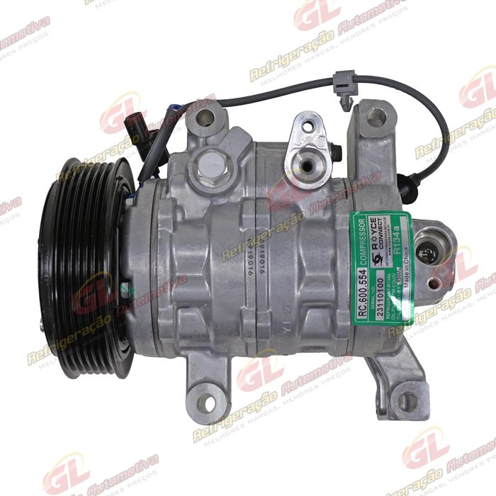 Compressor Modelo Denso 10SRE11C Honda City 1.5 Aspirado 2022> - 12 Volts Polia 6pk OEM: BC447280-5980