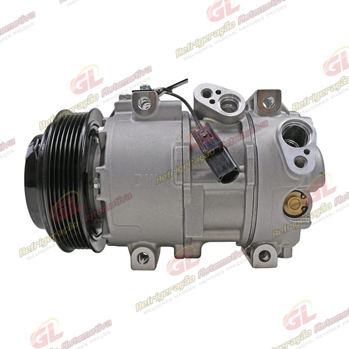 Compressor Modelo Doowon DV14N Hyundai Creta 1.0 Turbo TGDI 2022> - 12 Volts Polia 6pk