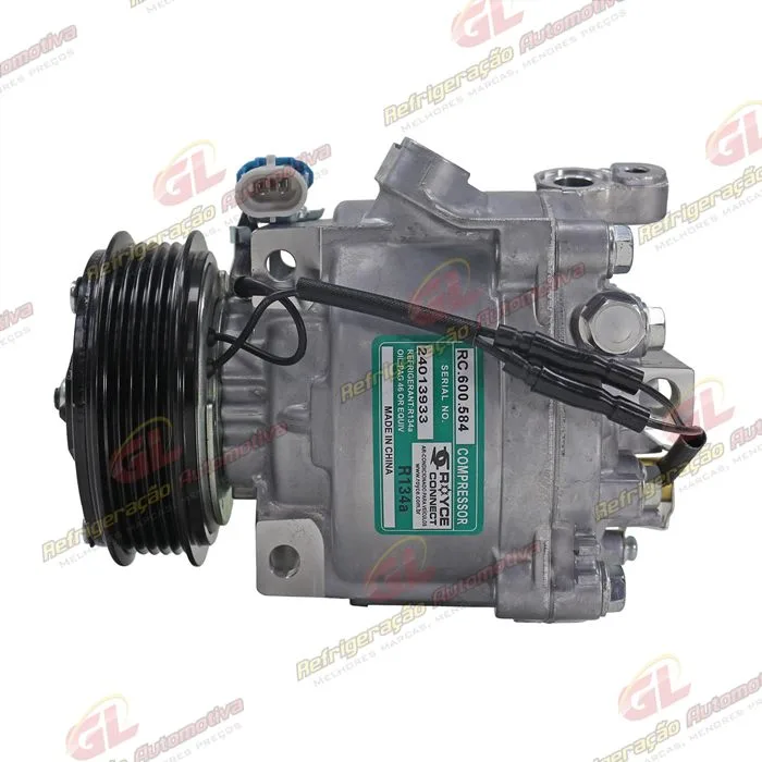 Compressor Scroll Chevrolet Prisma 2013>/ Onix/ Sonic 1.8/ Spin/ Cobalt 1.8 - 12 Volts Polia 5pk 99mm OEM: 52039087/ 52067902/ 52149016/ 52093071