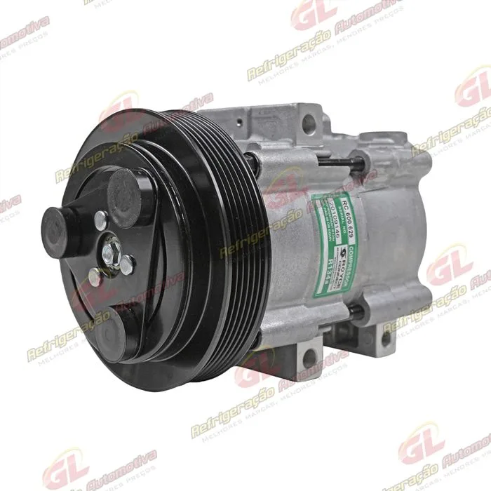 Compressor Fic Ford FS10 FX15 Fiesta / Ka / F250 Gasolina / Ecosport 1.6/ Hyundai Elantra - 12 Volts Polia 6pk 148mm R134a — foto 2