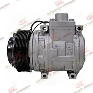 Compressor Ar Condicionado Modelo Valeo DKS15 Caminhão Volkswagen Delivery Express 2019> - 12 Volts Polia 8pk 125mm