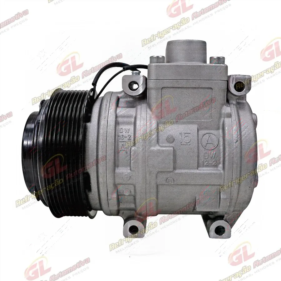 Compressor Ar Condicionado Modelo Valeo DKS15 Caminhão Volkswagen Delivery Express 2019> - 12 Volts Polia 8pk 125mm