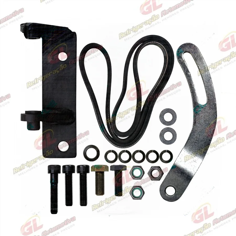 Suporte do Compressor 5H14 / 7H15 Polia Fiat 6pk Caminhão Iveco Nova 3510 / 4912 / 5013 Instalação
