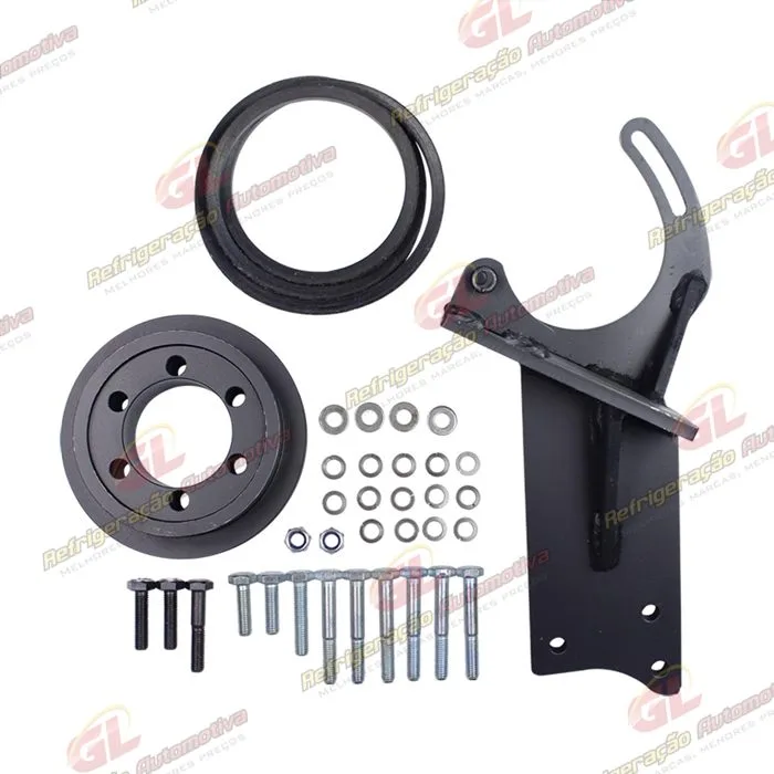 Suporte do Compressor Modelo 5H14/7H15 Polia 2A Caminhão M.B 1218/1418/1618 Instalação Kit Não Eletrônico