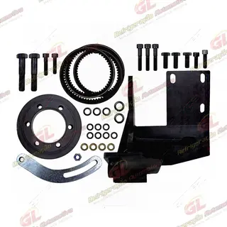 Suporte do compressor modelo 5H14 / 7H15 saida traseira polia 2A caminhão Volkswagen 13-180 / 15-180 /17-180 / 17-210 MWM não eletrônico