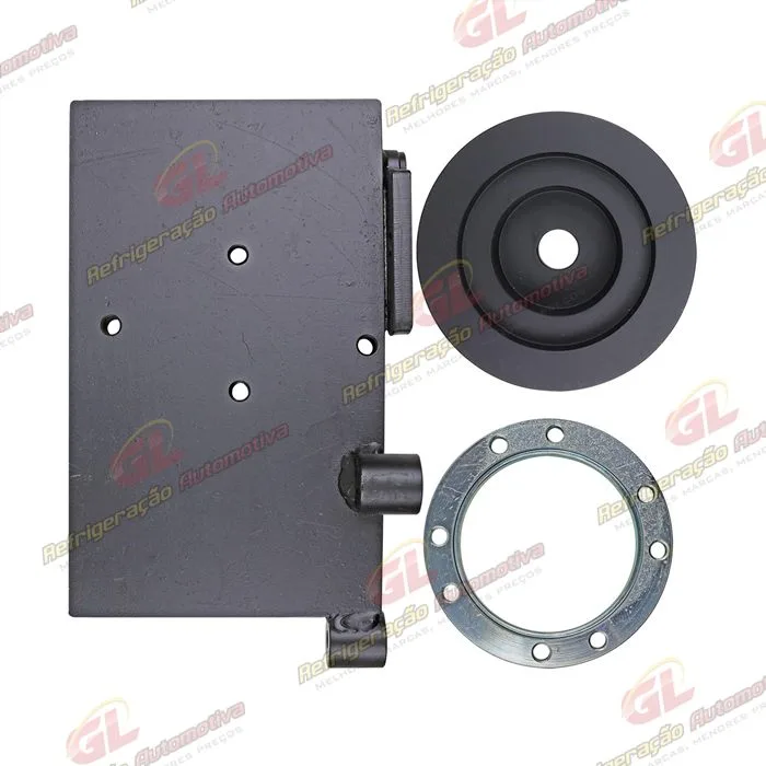 Suporte do Compressor Sanden 5H14 Polia 2A Caminhão Fiat Iveco Daily Eletronico 2012> 35S-14 / 55C16 / 45-S17 / 55-C17 / 70-C17 / 35-150 / 45-170 / 65-170 Com Ar Condicionado — foto 3