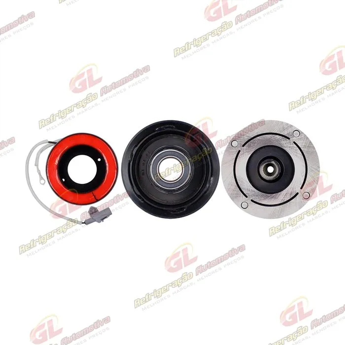 Conjunto de Embreagem do Compressor Denso 10S15 Trator TM/ New Holland / Toyota Hilux - 12 Volts Polia 7pk 124mm — foto 3