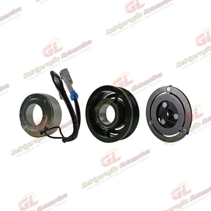 Conjunto de Embreagem do Compressor RC.600.064 Scroll Chevrolet Tracker/ Spin/ Onix/ Sonic 1.6/ Cobalt 1.8 - 12 Volts Polia 5pk 103mm — foto 4