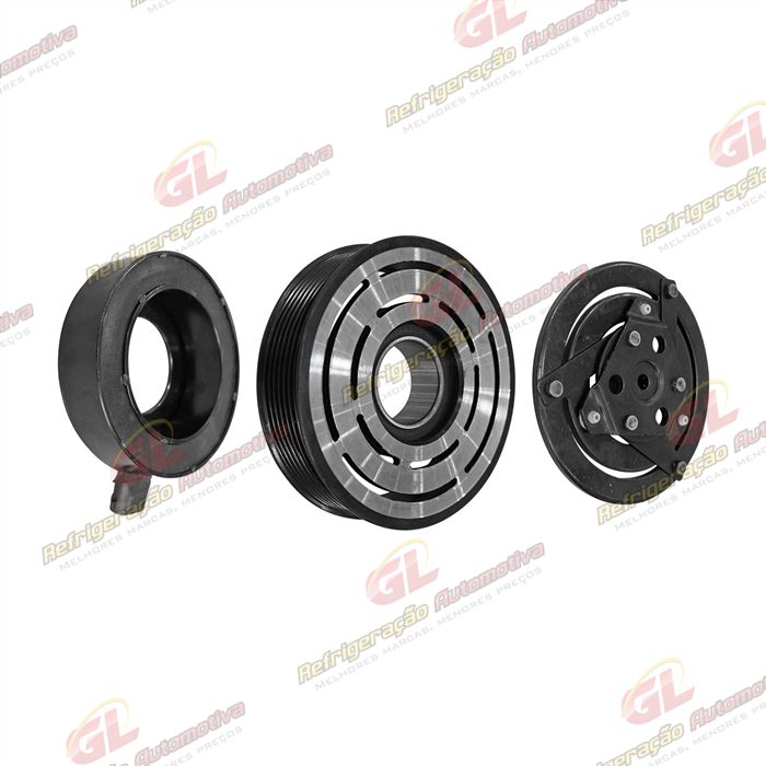 Conjunto de Embreagem do Compressor CVC Delphi 20069 Renault Megane 2.0 - 12 Volts Polia 7pk 119mm