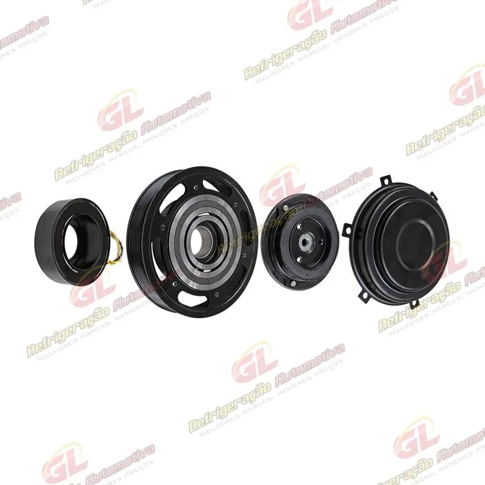 Conjunto de Embreagem do Compressor RC.600.173 Sanden 7H15 Caminhão Volvo - 24 Volts Polia 8pk 180mm OEM: 20779978