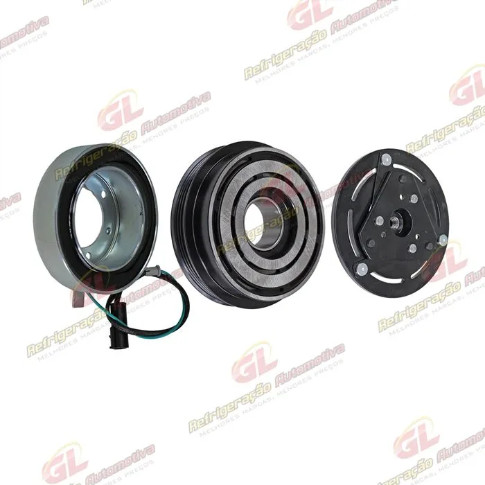 Conjunto de Embreagem do Compressor Valeo DSK-15DS Caminhão Volkswagen Constellation - 24 Volts Polia 4pk 120mm