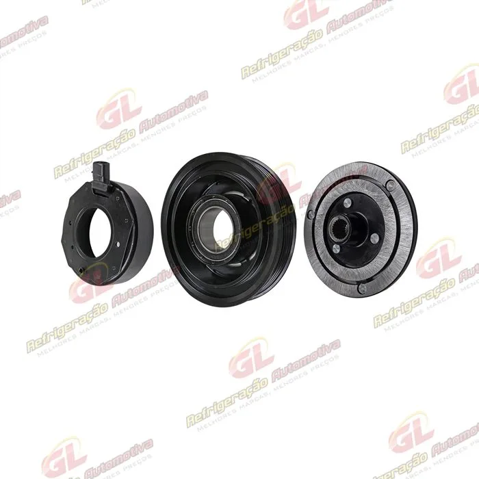 Conjunto de Embreagem do Compressor Denso Scroll Fiat Palio / Uno Fire 12 Volts Polia 5pk 120mm — foto 2