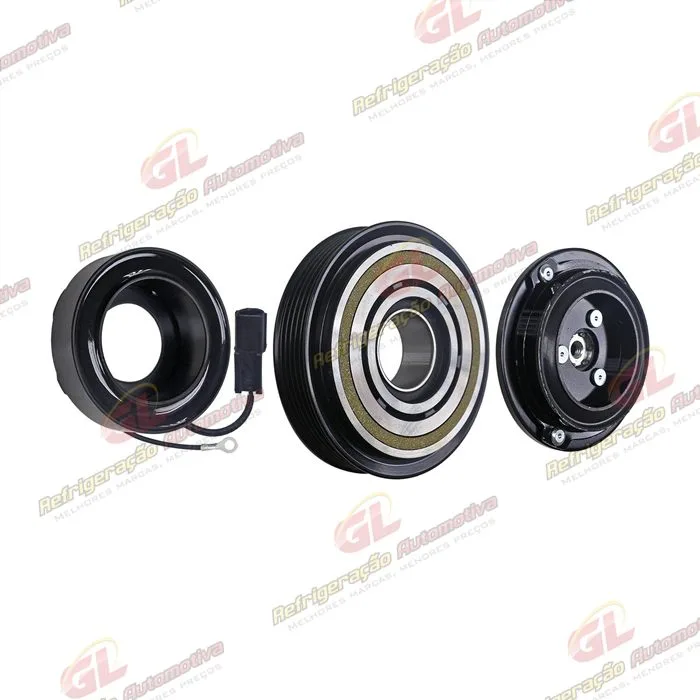Conjunto de Embreagem do Compressor DF11 Hyundai HB20 Motor 1.0 - 12 Volts Polia 5pk 123mm