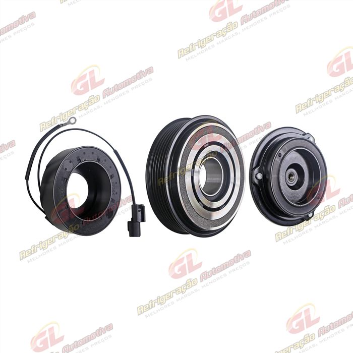 Conjunto de Embreagem do Compressor DF13 Hyundai HB20 Motor 1.6 - 12 Volts Polia 6pk